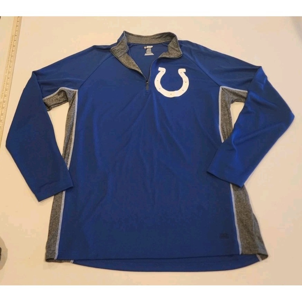 Indianapolis Colts Men's XL NFL Team Apparel 1/4 Zip Blue Pullover